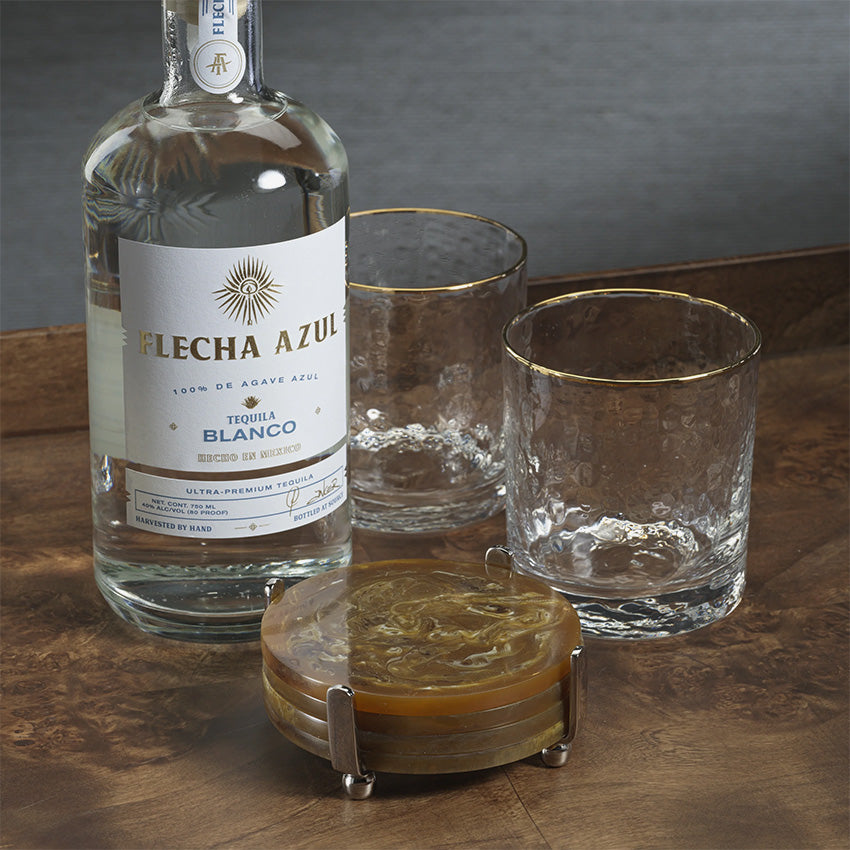 Zodax | Spiga Coasters on Stand - Set of 4