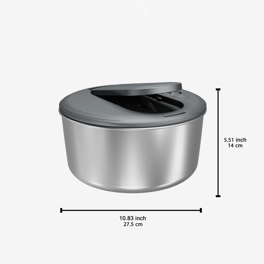 Zyliss | Swift Dry Large Salad Spinner - Stainless Steel