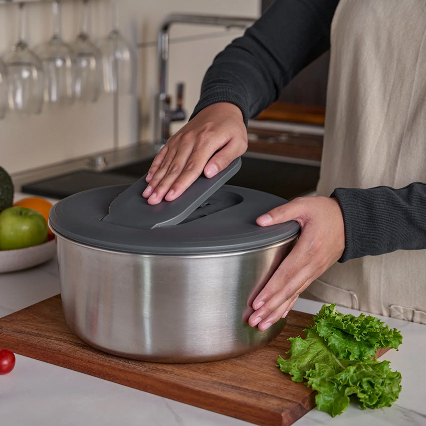Zyliss | Swift Dry Large Salad Spinner - Stainless Steel