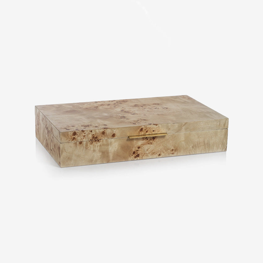 Zodax | Burlwood Veneer Box