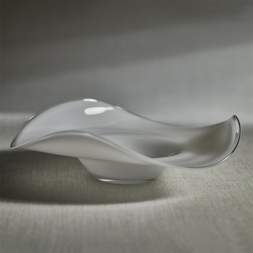 Zodax | Lagoon Scissor Cut Wave Bowl - Opal White