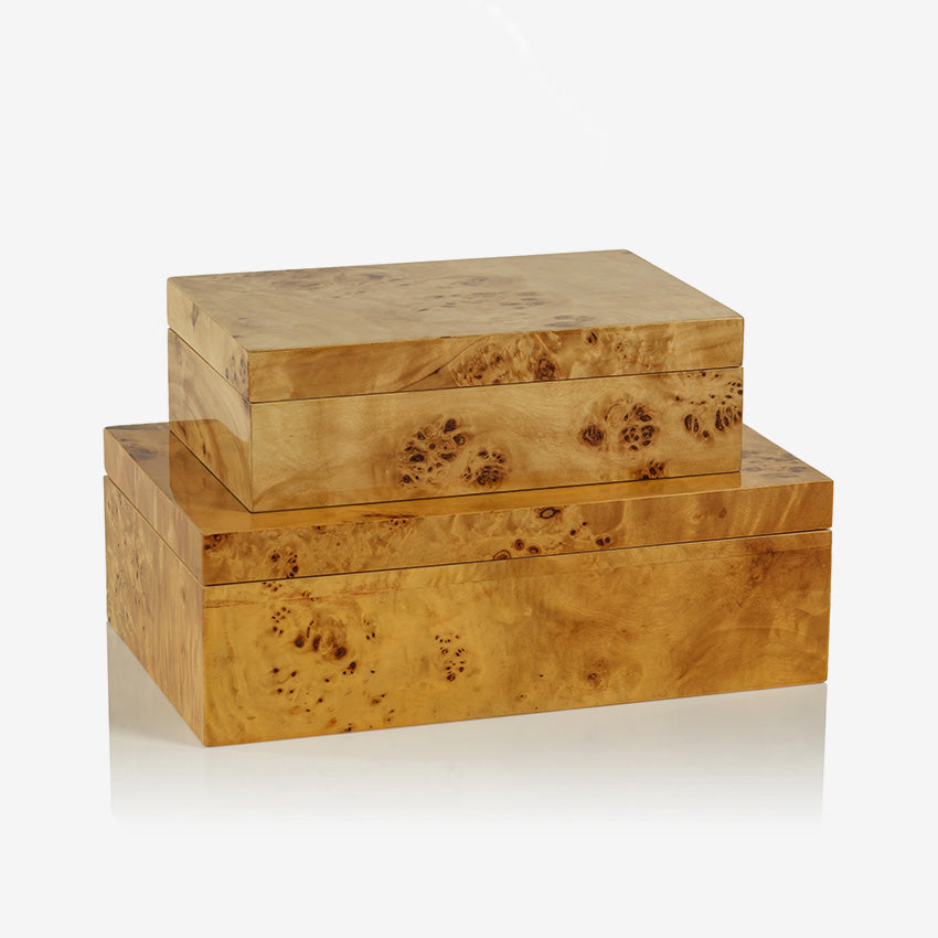 Zodax | Leiden Burl Wood Design Box