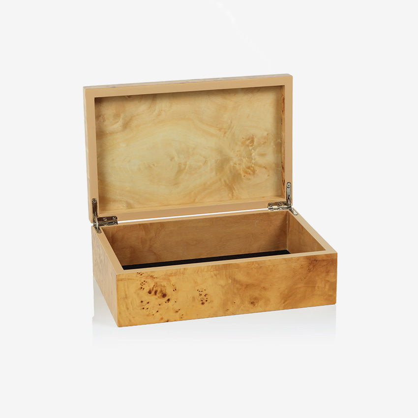 Zodax | Leiden Burl Wood Design Box