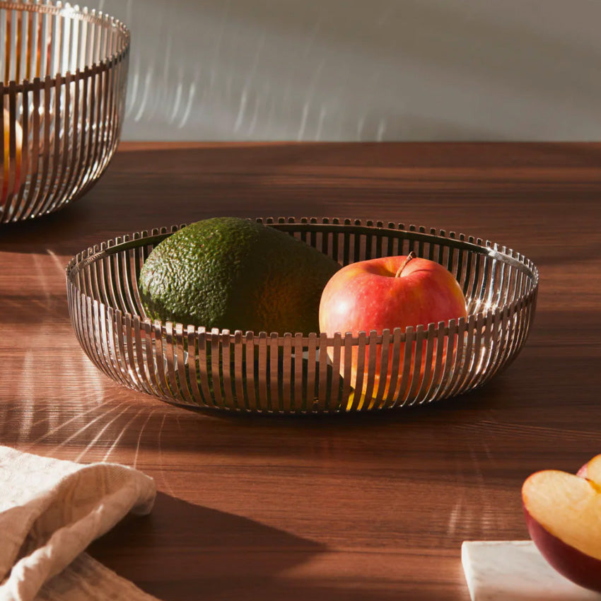 Alessi | Panier ovale en acier