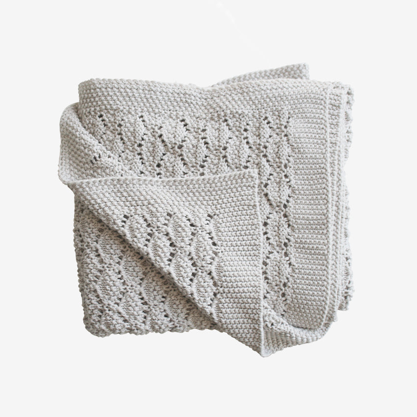 Alimrose | Couverture pour bébé en tricot Heritage