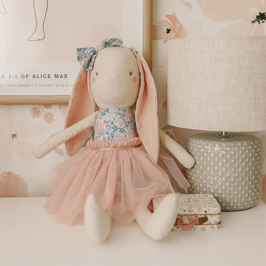 Alimrose | Linen Pearl Cuddle Bunny