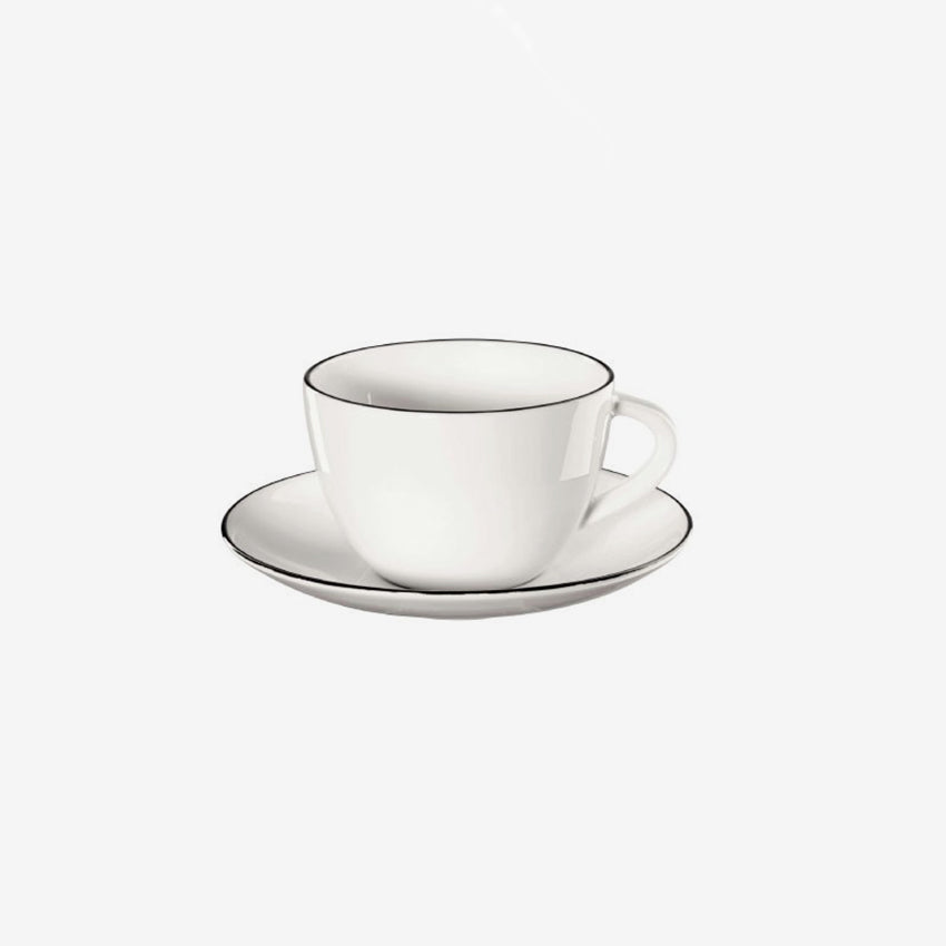 Asa Germany | Ligne Noire Coffee Cup & Saucer