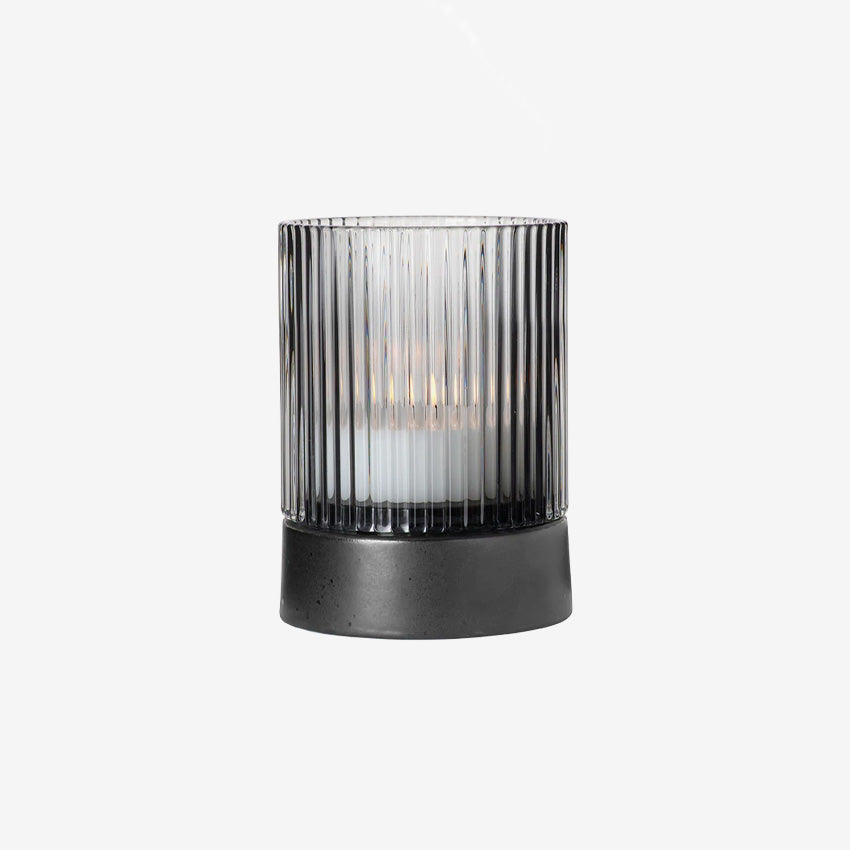 Asa Germany | Lanterne en verre avec base en porcelaine Juna
