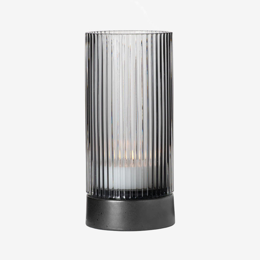 Asa Germany | Lanterne en verre avec base en porcelaine Juna