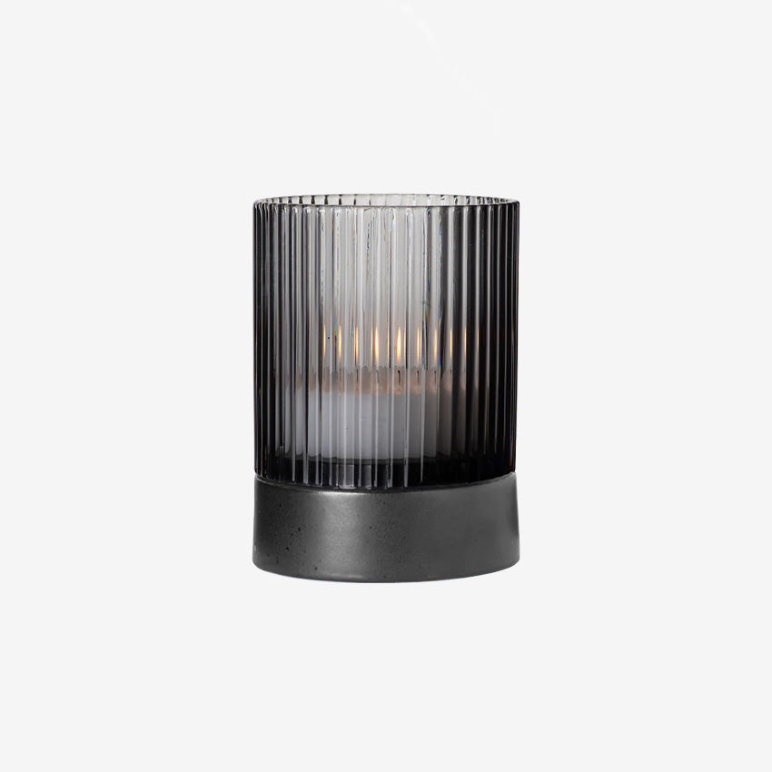 Asa Germany | Lanterne en verre avec base en porcelaine Juna