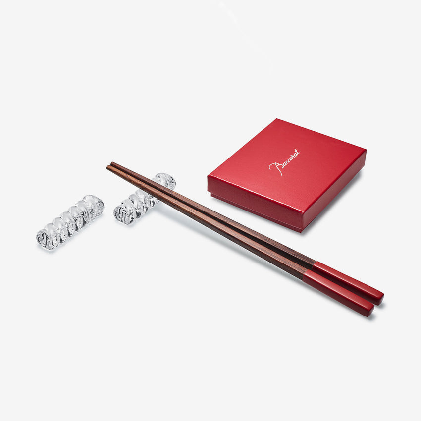 Baccarat | Crystal Bambou Chopstick Holder - Set of 2