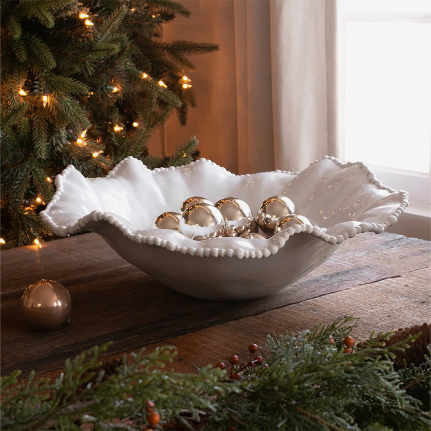 Beatriz Ball |  Vida Alegria Extra Large Round Centerpiece - White