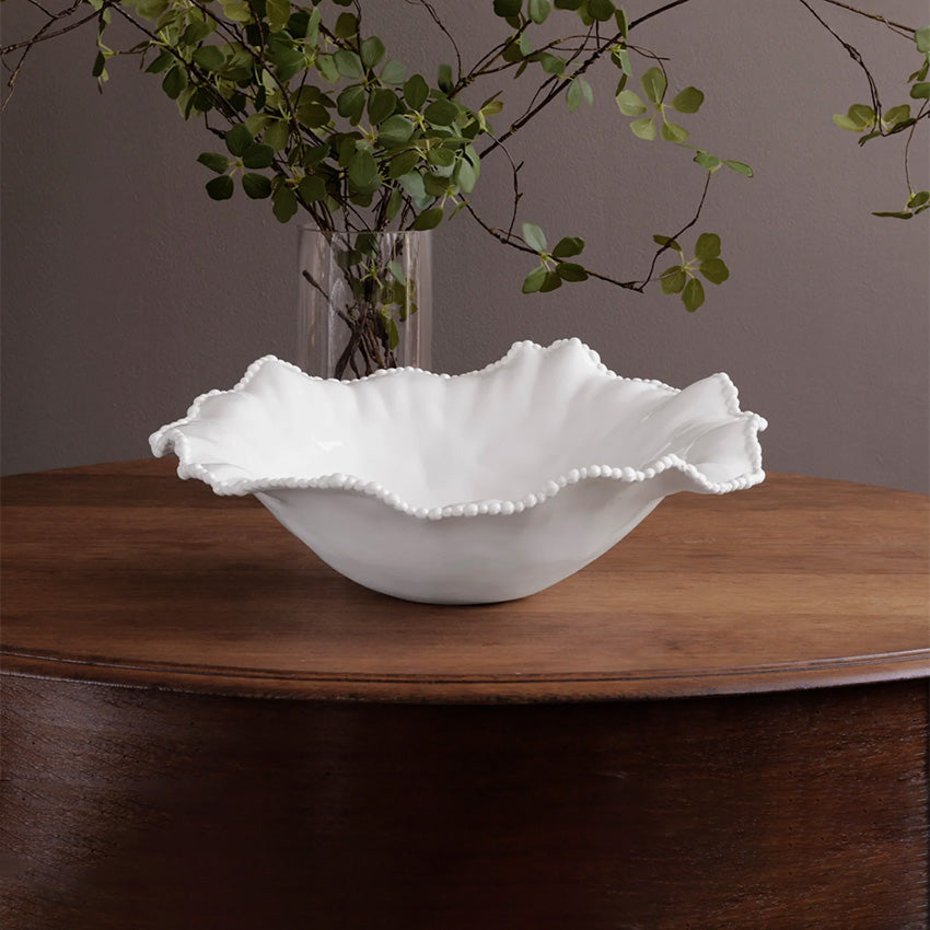 Beatriz Ball |  Vida Alegria Extra Large Round Centerpiece - White
