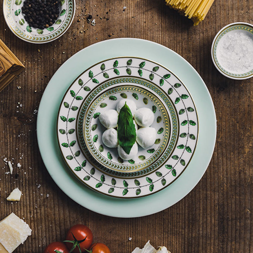 Bernardaud | Constance Gold & Green Leaves Plate