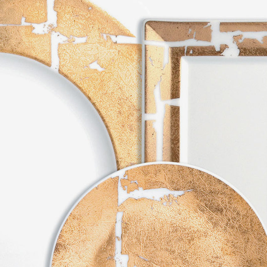 Bernardaud | Feuille d'Or/d'Argent Plate