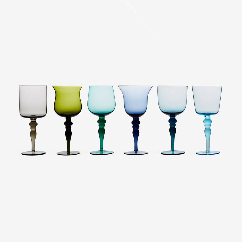 Bitossi Home | Nuance Assorted Wine Glasses  - Set of 6