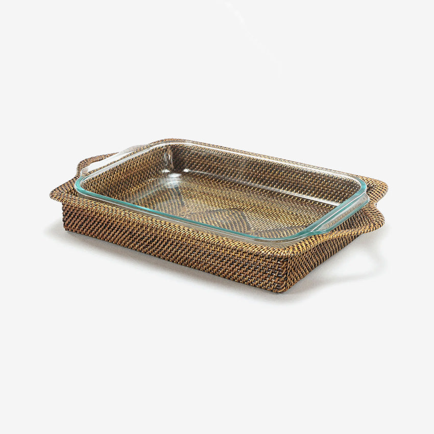 Calaisio | Rectangular Casserole Basket with Baking Dish