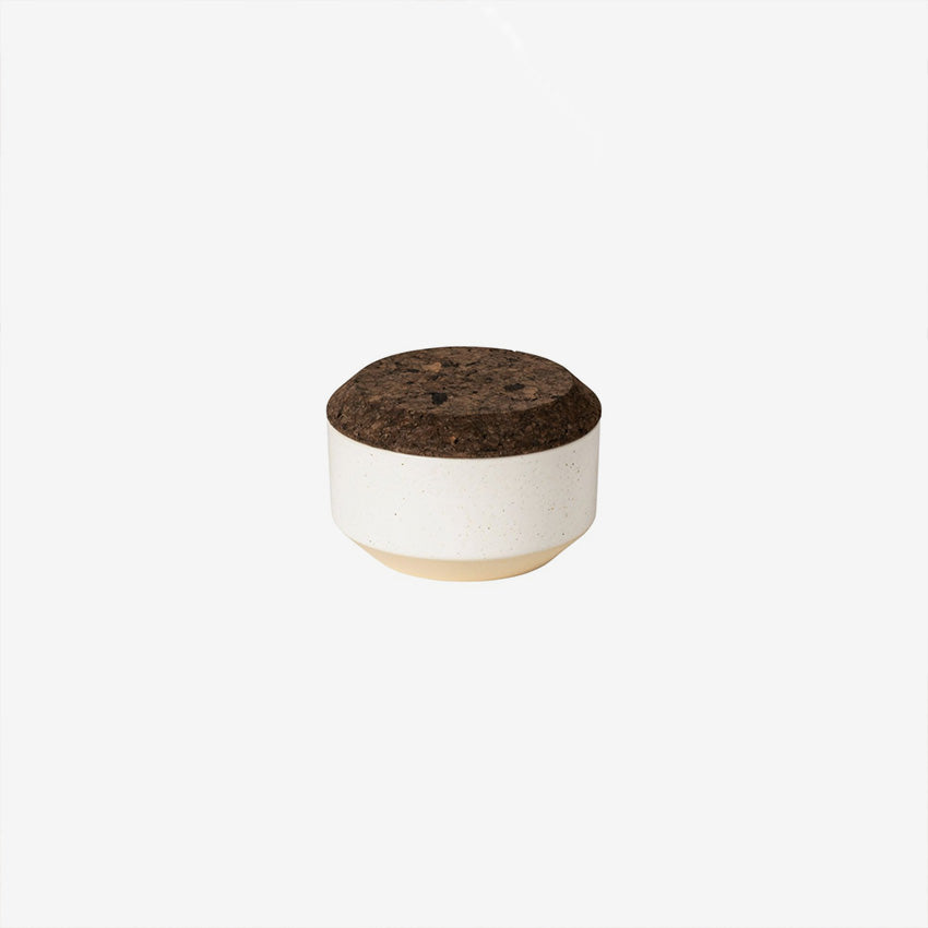 Casafina | Modern Storage Salt Cellar with Smoked Cork Lid
