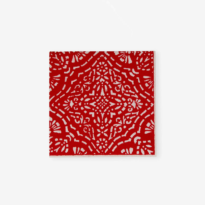 Caspari | Annika Red Napkin