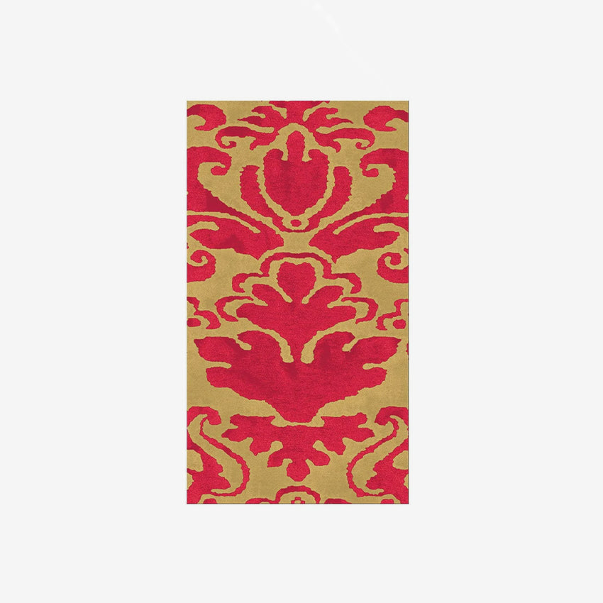 Caspari | Serviette de table rouge Palazzo