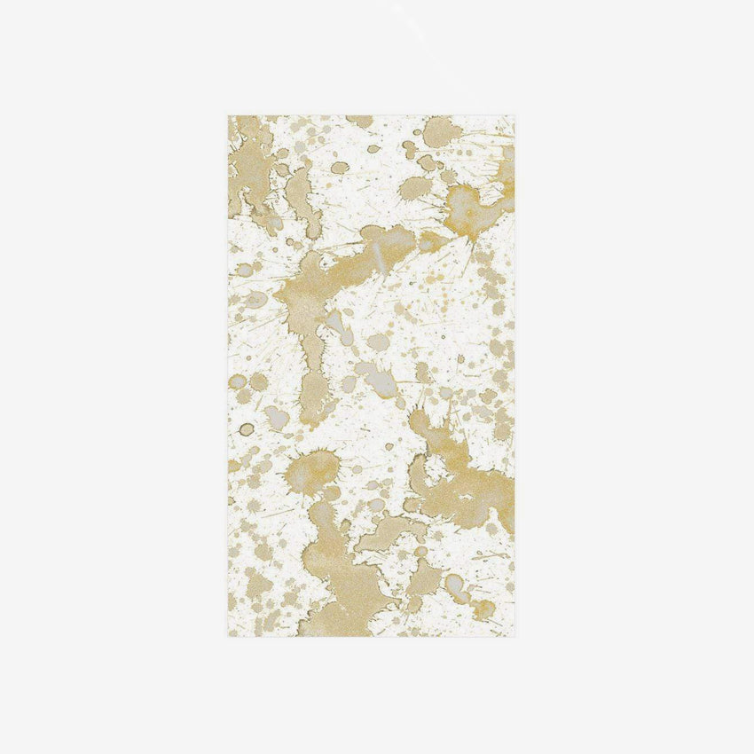 Caspari | Splatterware-Gold Napkin