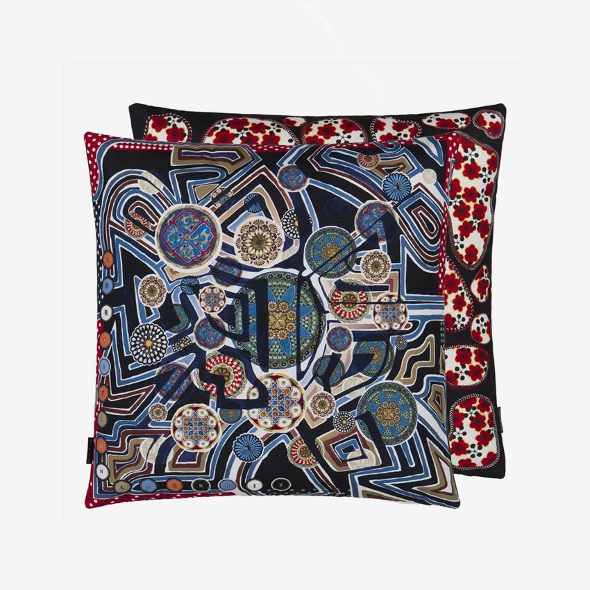 Christian Lacroix | Coussin décoratif Omnitribe - Azur