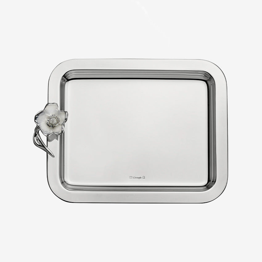 Christofle | Anemone-Belle Époque Silver-Plated Tray