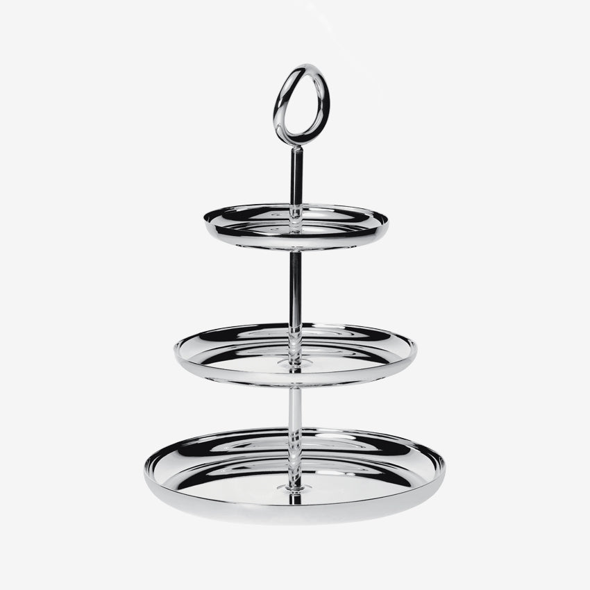 Christofle | Vertigo Support à gâteaux à 3 étages en métal argenté