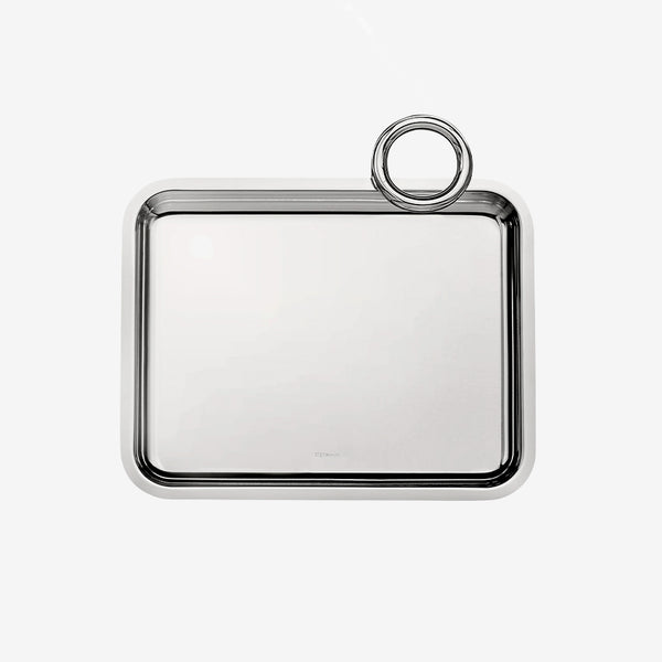 Christofle | Silver-Plated Vertigo Tray with One Handle – Maison