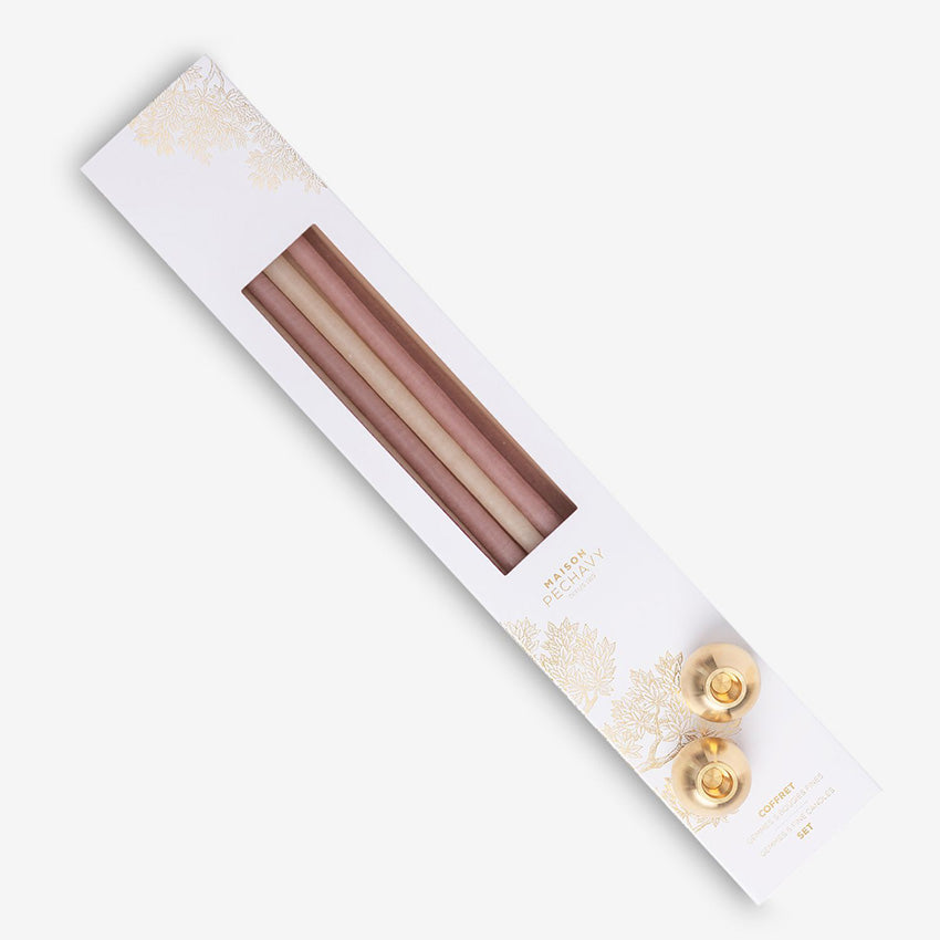 Maison Pechavy | Set of Fine Candles & Gemmes Candleholders