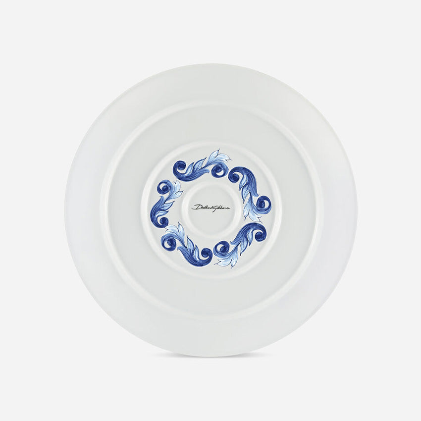 Dolce & Gabbana Casa | Bleu Mediterraneo Stella Assiette de service rond moyen