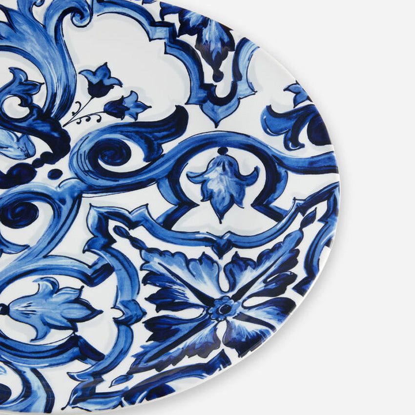 Dolce & Gabbana Casa | Blue Mediterraneo Stella Medium Round Serving Plate