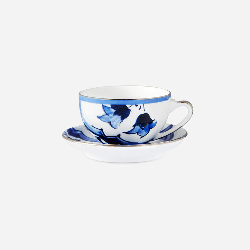 Dolce & Gabbana Casa | Blue Mediterraneo Stella Tea Cup and Saucer Set