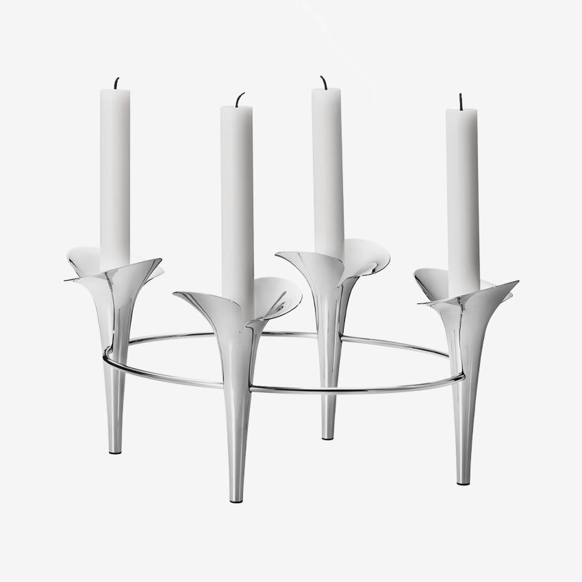 Georg Jensen | Bloom Botanica 4 Taper Candle Holder