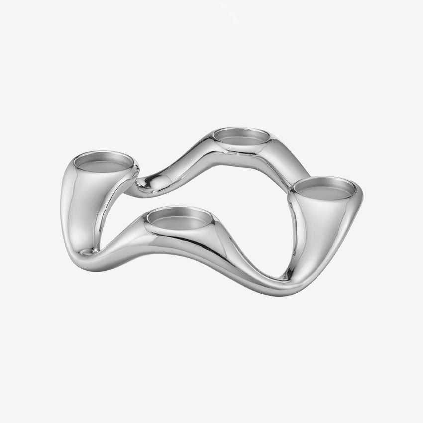 Georg Jensen | Cobra Round Candleholder
