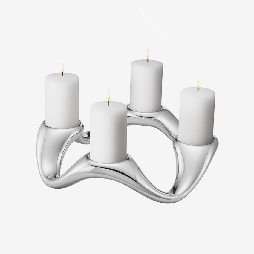 Georg Jensen | Cobra Round Candleholder