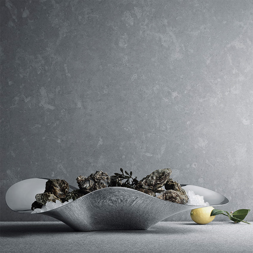 Georg Jensen | Indulgence Oyster Tray in Polished Stainless Steel