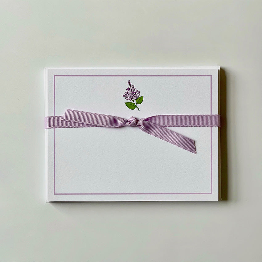 Georgetown Paperie | Lilac - Flat Note Cards