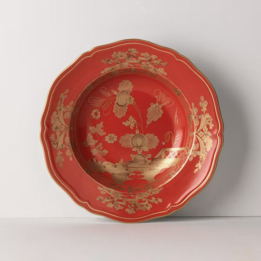 Ginori 1735 | Oriente Antico Doccia Gold Soup Plate - Rubrum