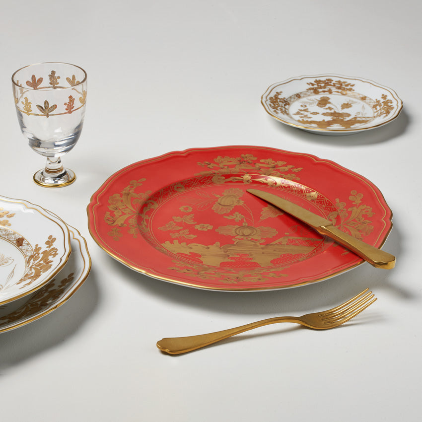 Ginori 1735 | Oriente Gold Antico Doccia Charger Plate - Rubrum