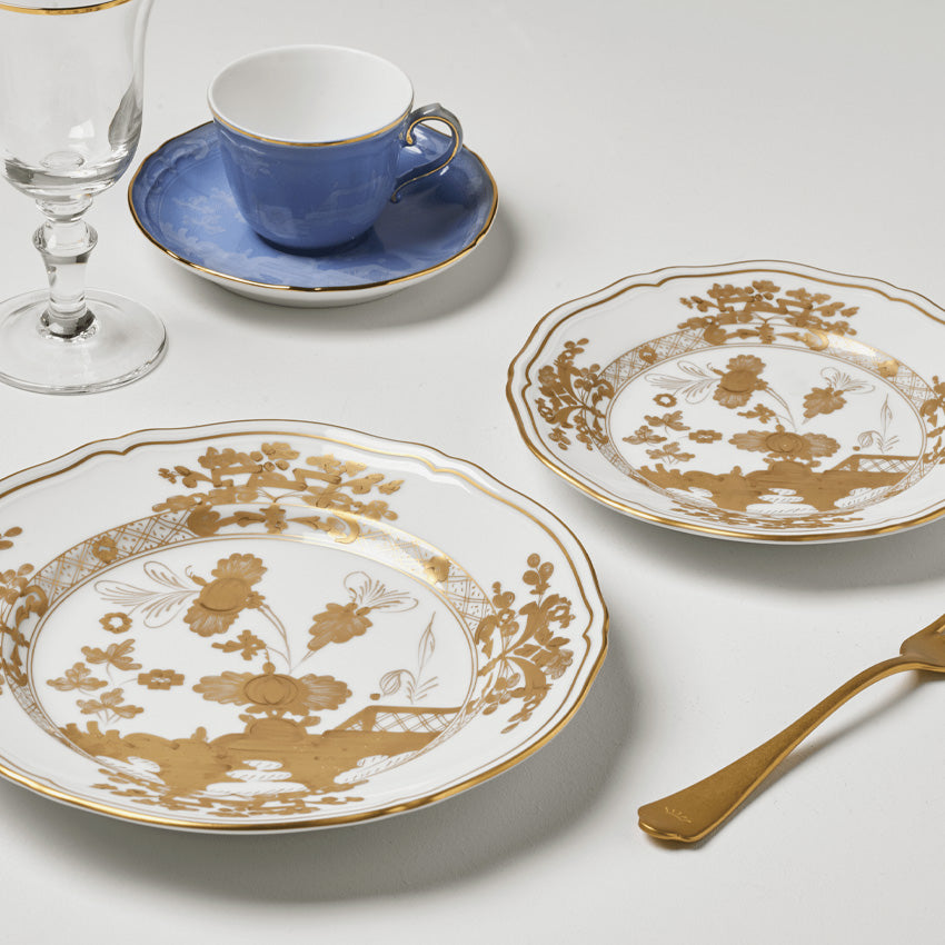 Ginori 1735 | Oriente Gold Antico Doccia Flat Plate