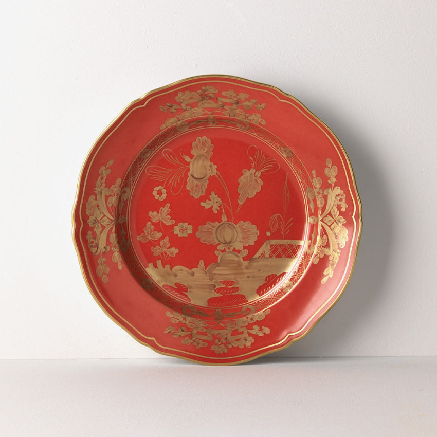 Ginori 1735 | Oriente Gold Antico Doccia Plate - Rubrum