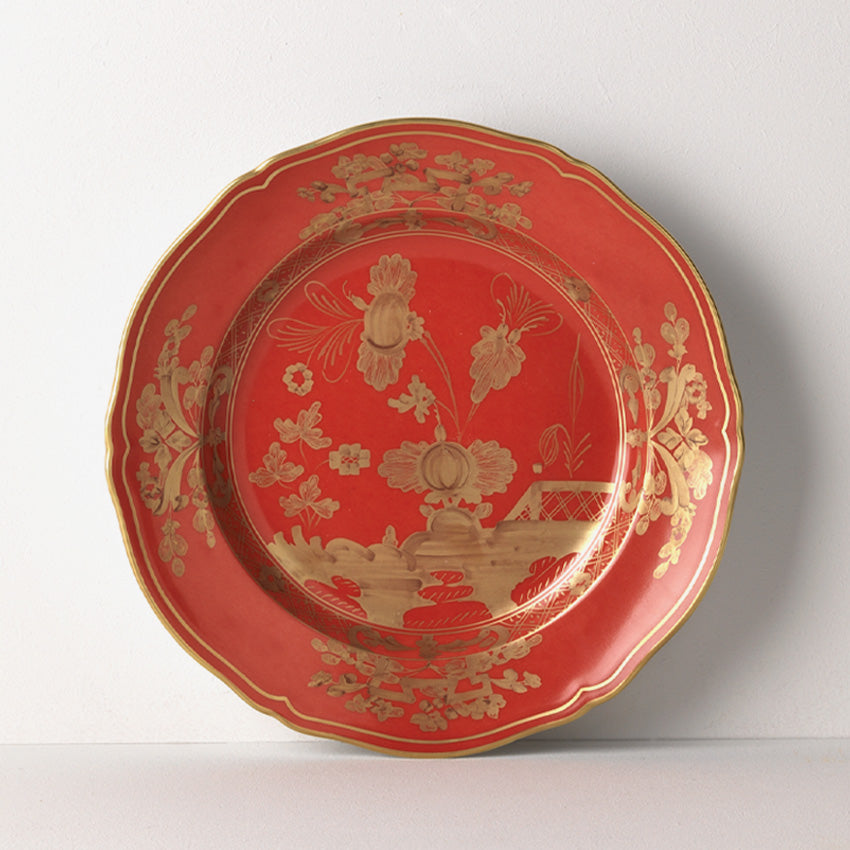 Ginori 1735 | Oriente Gold Antico Doccia Plate - Rubrum