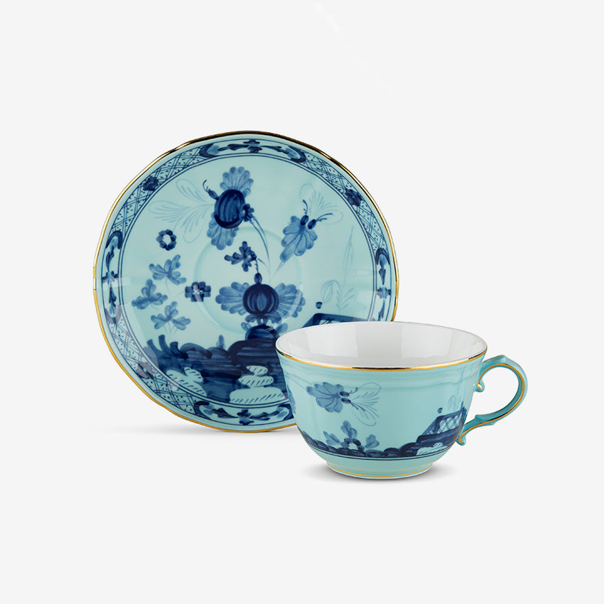 Ginori 1735 | Oriente Italiano Antico Doccia Tea Cup Only - Iris