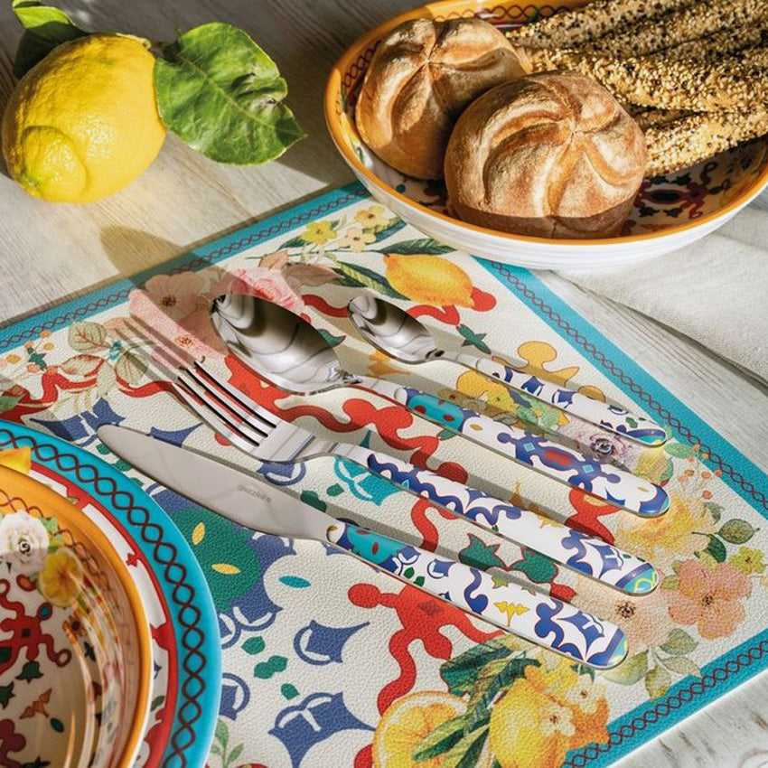 Guzzini | "Flower & Lemon" 24-Piece Cutlery Set