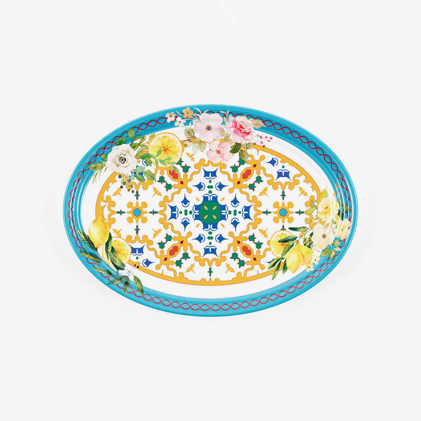 Guzzini | "Flower & Lemon" Oval Tray