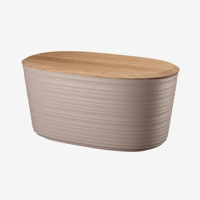 Guzzini | Tierra Bread Bin with Bamboo Breadboard Top