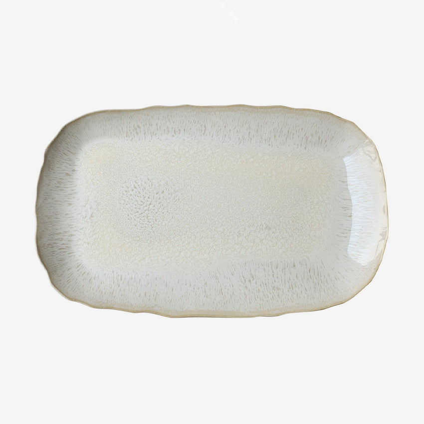 Jars Céramistes | Plume Rectangular Dish Platter