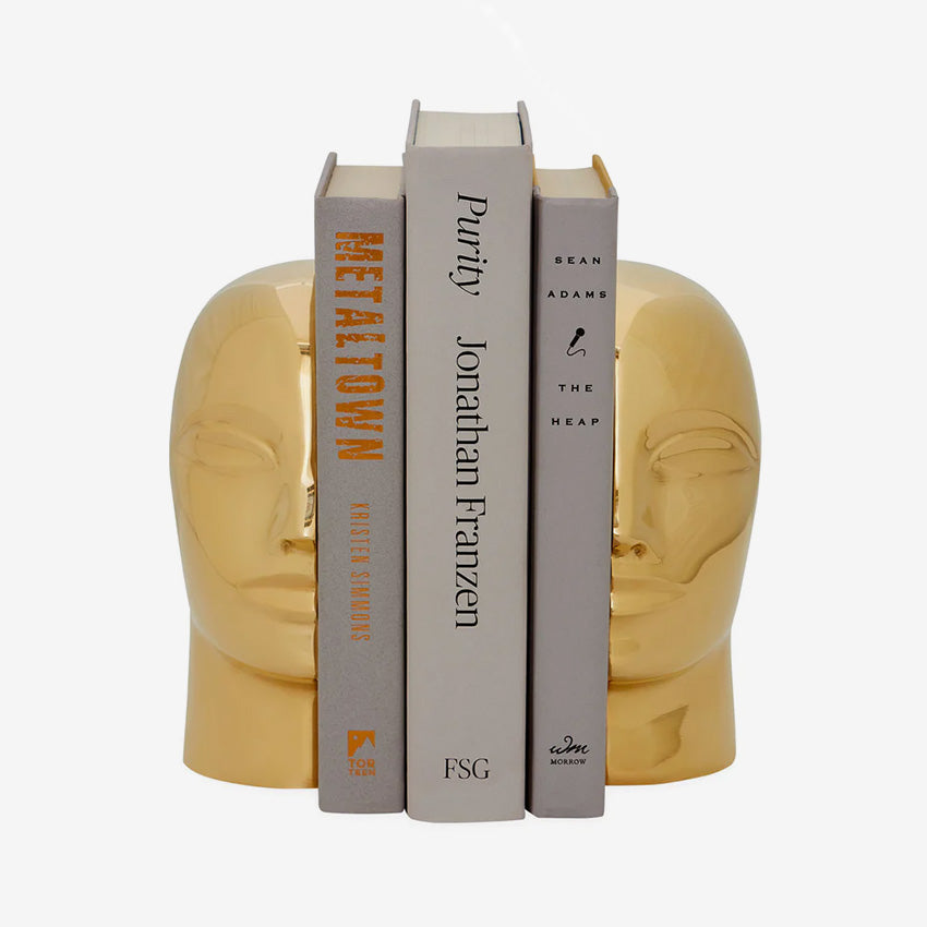 Jonathan Adler | Atlas Bookend Set - Brass