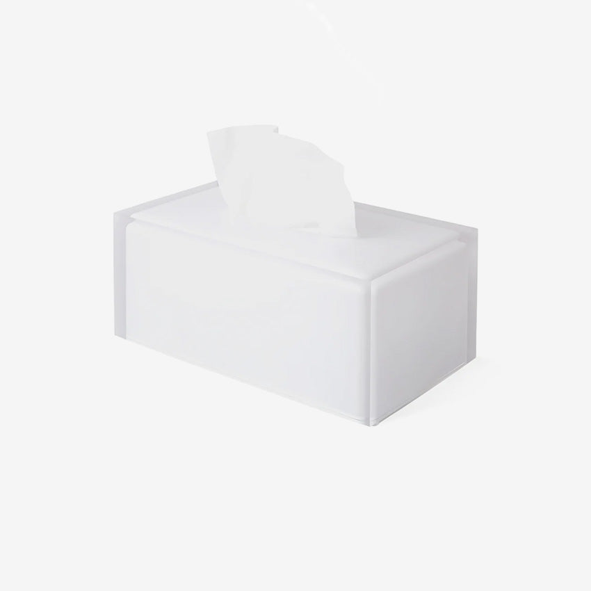 Jonathan Adler | Hollywood Long Tissue Box Clear (boîte à mouchoirs longue)